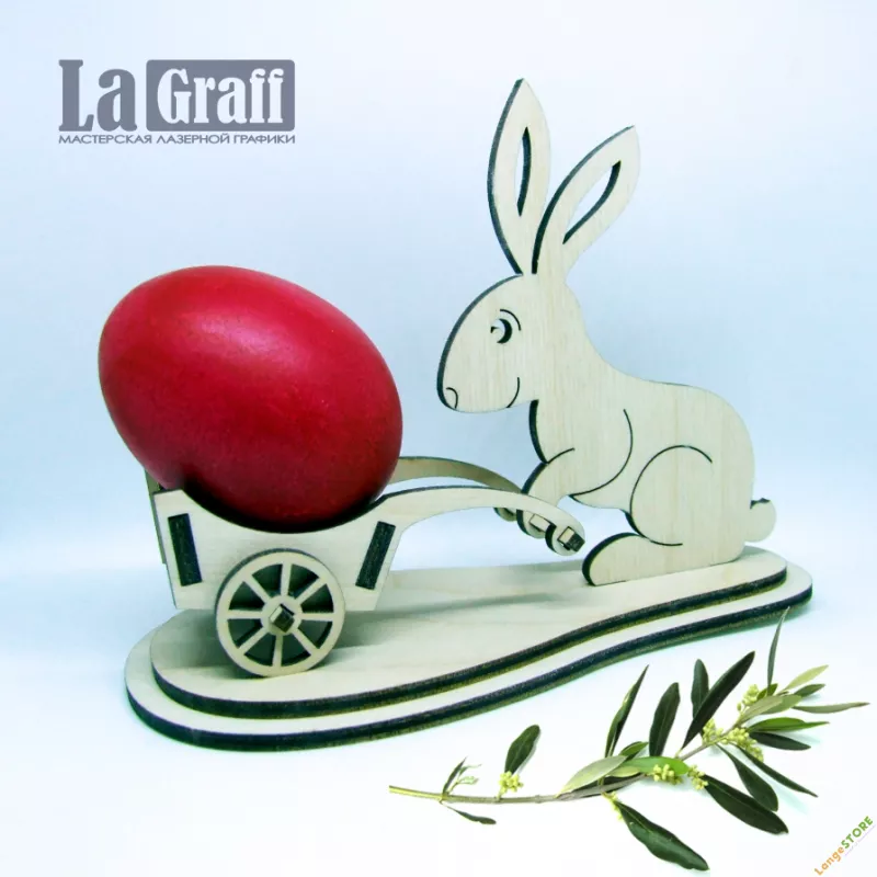 Подставка "Пасхальный кролик с тачкой", Пасха, Москва, ручная работа, handmade